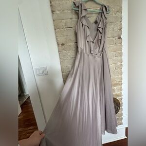 Taylor Soft Lavender Silver Maxi Dress
